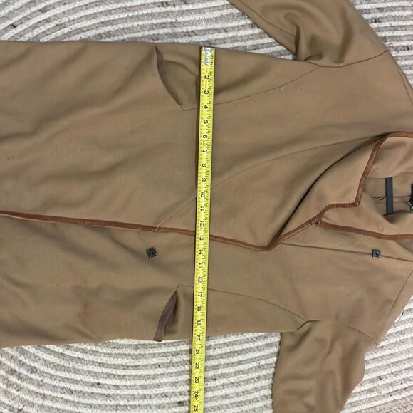 Lafayette 148 New York camel cocoon style wool coat (as is missing button) - Picture 5 of 8